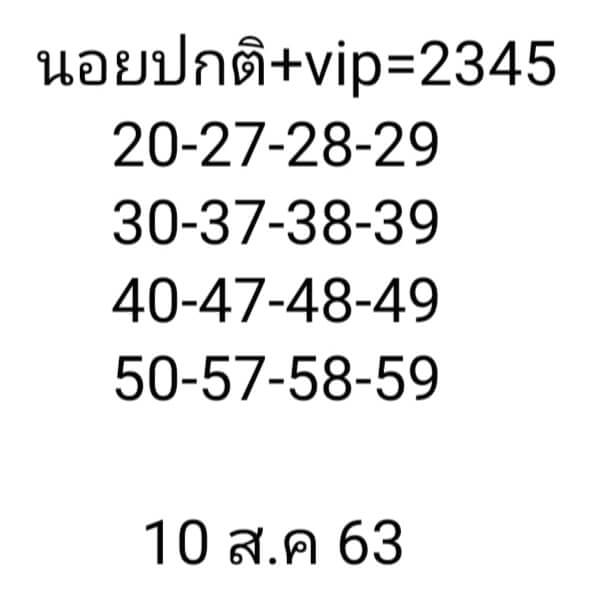 หวยฮานอยวันนี้ 10.8.63 ชุดที่2