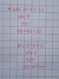 หวยฮานอยวันนี้ 20/8/63 ชุดที่2