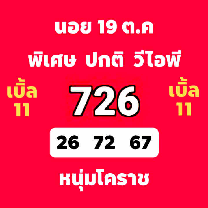 หวยฮานอยวันนี้ 19/10/63 ชุดที่8