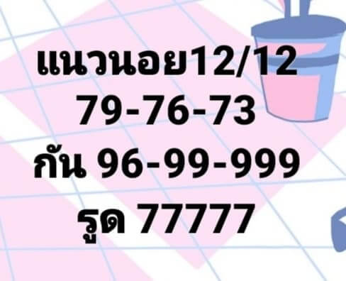 หวยฮานอยวันนี้ 12/12/63 ชุดที่12