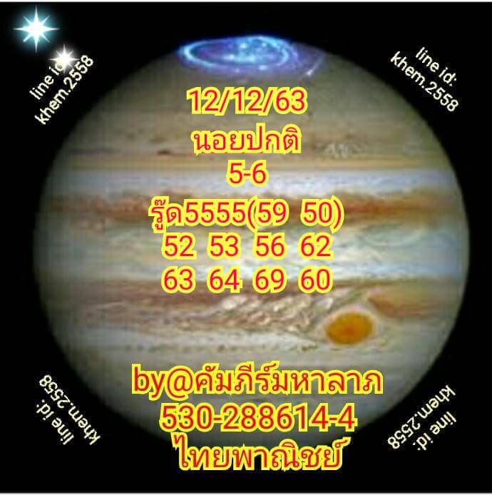 หวยฮานอยวันนี้ 12/12/63 ชุดที่9