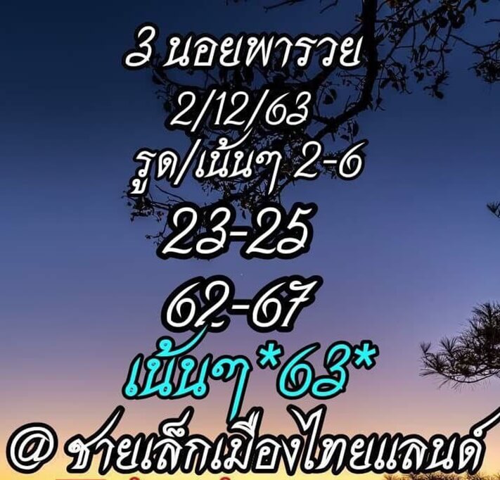 หวยฮานอยวันนี้ 2/12/63 ชุดที่5