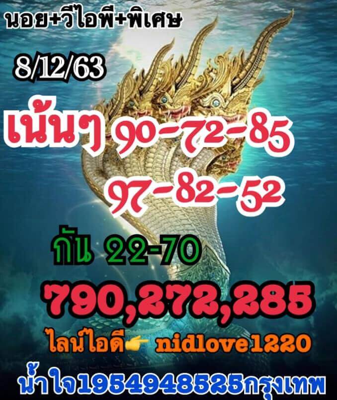 หวยฮานอยวันนี้ 8/12/63 ชุดที่14