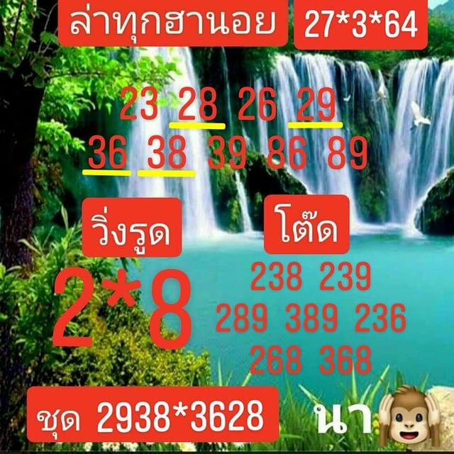 หวยฮานอยวันนี้ 27/3/64 ชุดที่8