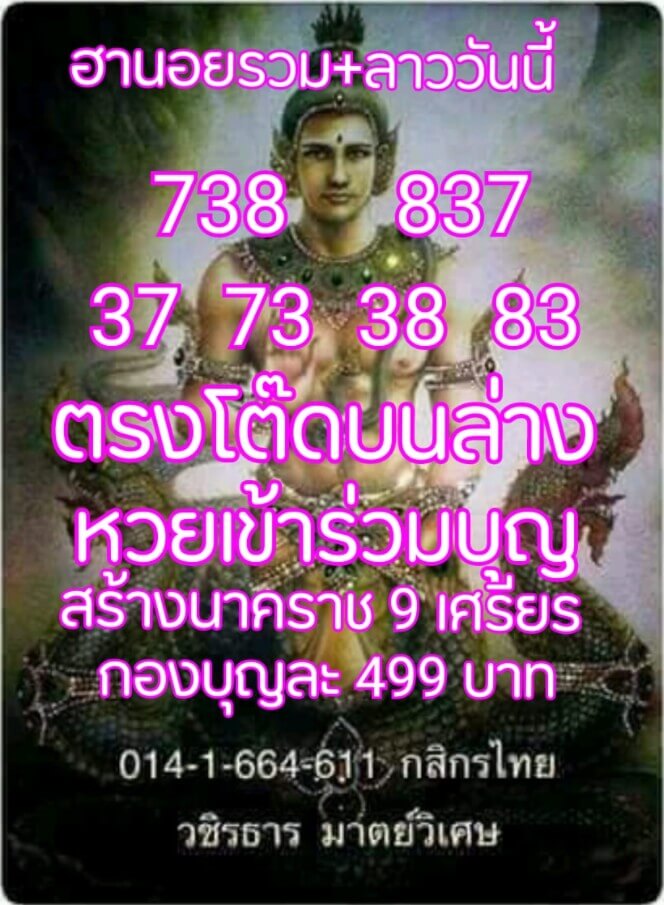 หวยฮานอยวันนี้ 22/4/64 ชุดที่8