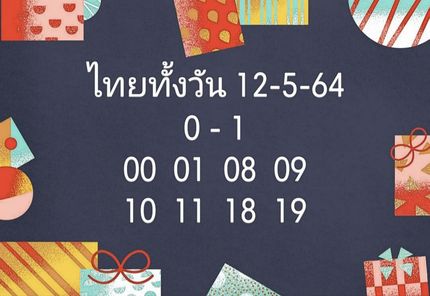 หวยหุ้นวันนี้ 12/5/64 ชุดที่6