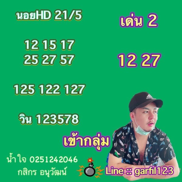 หวยฮานอยวันนี้ 21/5/64 ชุดที่10