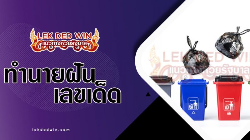 ภาพปกทำนายฝันถังขยะ