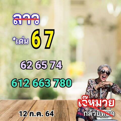 หวยลาววันนี้ 12/7/64 ชุดที่5