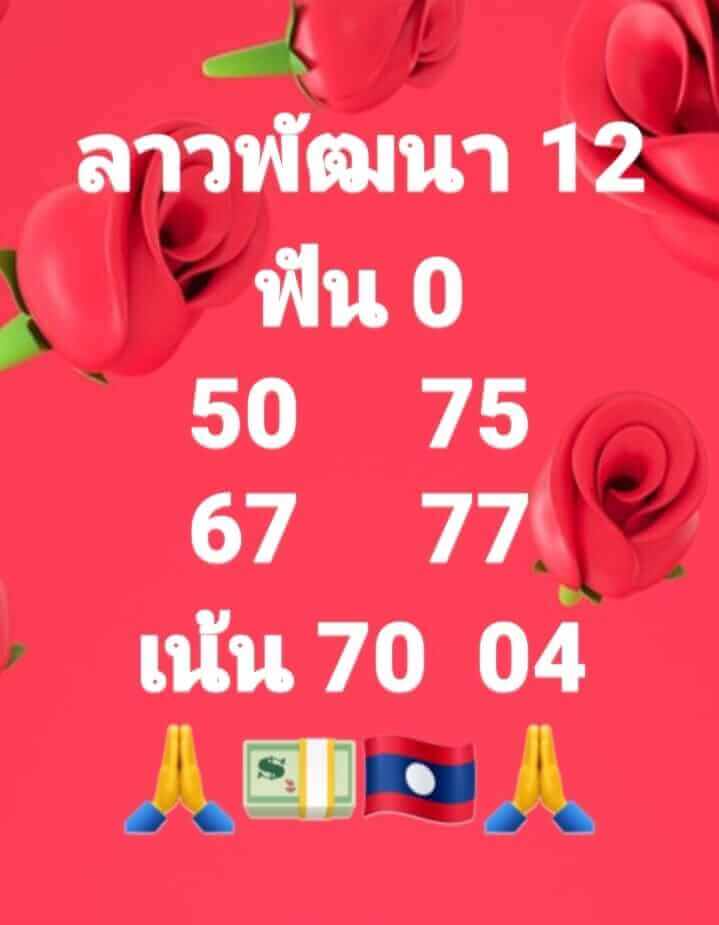 หวยลาววันนี้ 12/7/64 ชุดที่7