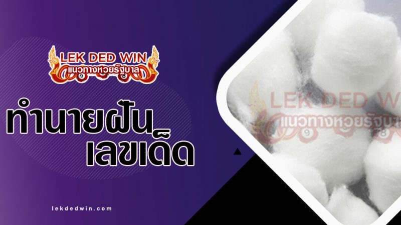 ภาพปกทำนายฝันสำลี