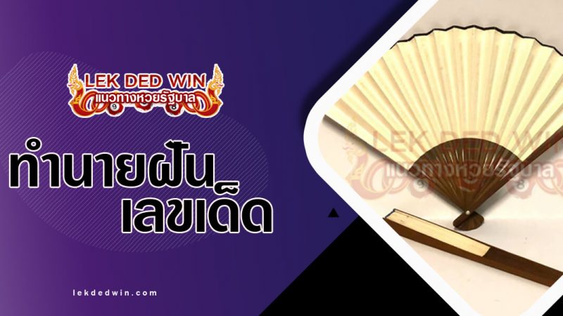 ภาพปกทำนายฝันเห็นพัด