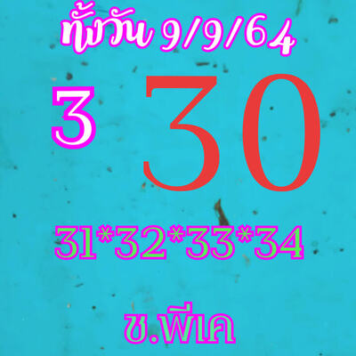 หวยหุ้นวันนี้ 9/9/64 ชุดที่5