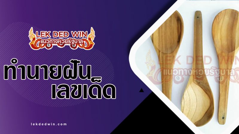 ภาพปกทำนายฝันเห็นทัพพี
