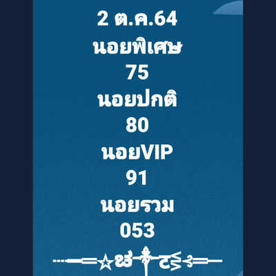 หวยฮานอยวันนี้ 2/10/64 ชุดที่3