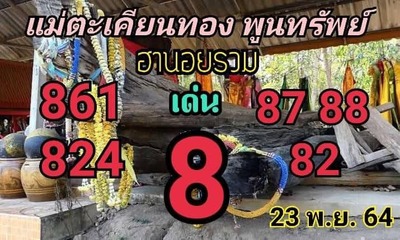 หวยฮานอยวันนี้ 23/11/64 ชุดที่12