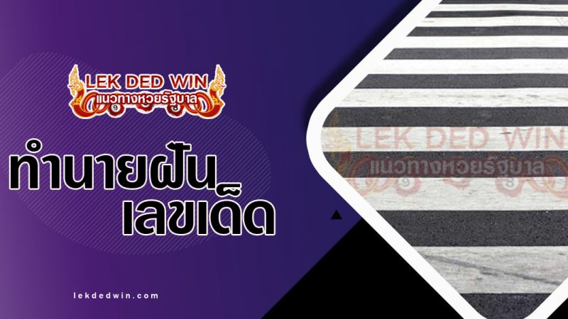 ภาพปกทำนายฝันเห็นทางม้าลาย