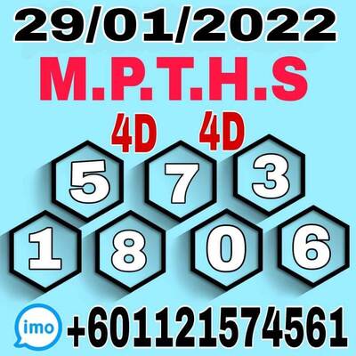 หวยมาเลย์วันนี้29/1/65 ชุดที่11