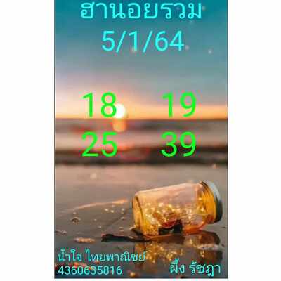 หวยฮานอยวันนี้ 5/1/65ชุดที่12