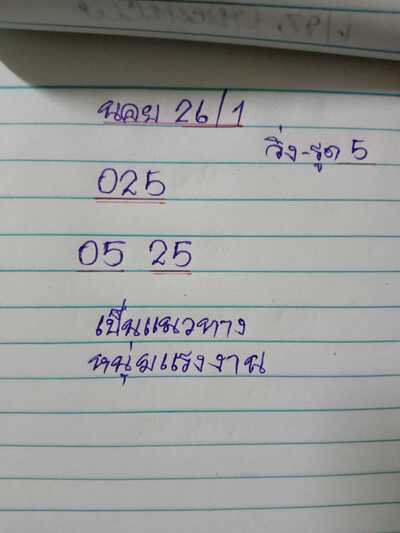 หวยฮานอยวันนี้ 26/1/65ชุดที่12