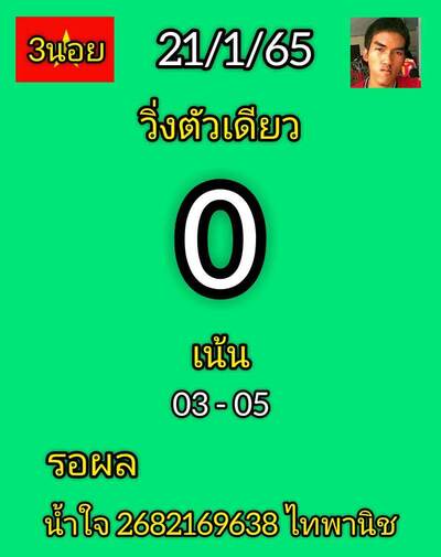 หวยฮานอยวันนี้ 21/1/65ชุดที่3