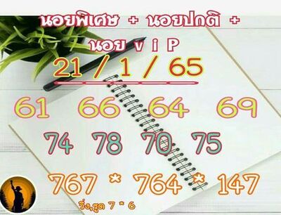 หวยฮานอยวันนี้ 21/1/65ชุดที่7