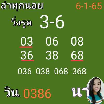 หวยฮานอยวันนี้ 6/1/65ชุดที่7