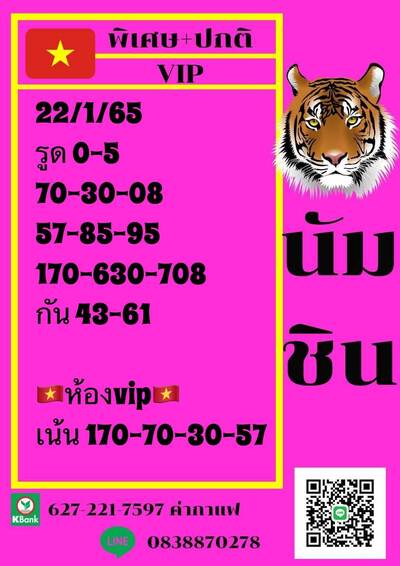 หวยฮานอยวันนี้ 22/1/65ชุดที่8