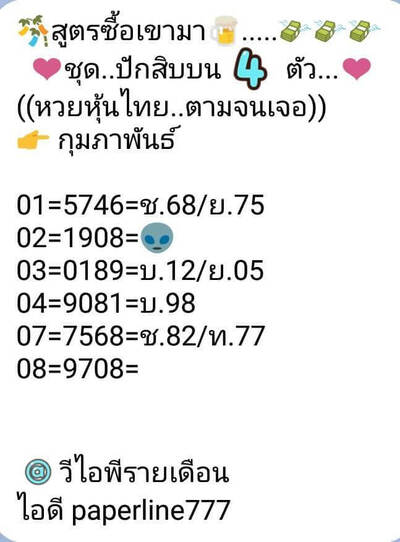 หวยหุ้นวันนี้ 8/2/65ชุดที่10