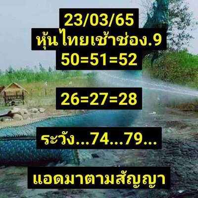 หวยหุ้นวันนี้ 23/3/65ชุดที่15