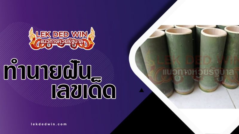 ภาพปกทำนายฝันเห็นกระบอกไม้ไผ่