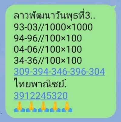 หวยลาววันนี้3/8/65ชุดที่10