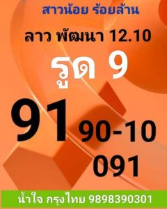 หวยลาววันนี้ 12/10/65 ชุดที่8