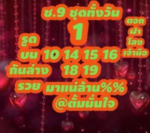 หวยหุ้นวันนี้ 19/10/65 ชุดที่6