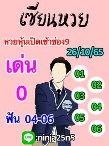 หวยหุ้นวันนี้ 26/10/65 ชุดที่7