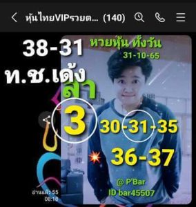 หวยหุ้นวันนี้ 31/10/65 ชุดที่10