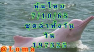 หวยหุ้นวันนี้ 7/10/65 ชุดที่9