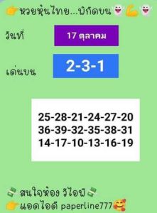 หวยหุ้นวันนี้17/10/65 ชุดที่10