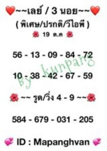 หวยฮานอยวันนี้ 19/10/65 ชุดที่8