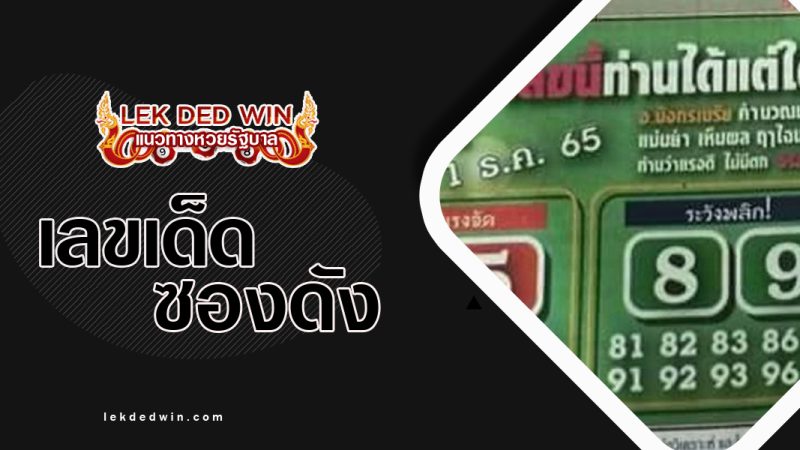 หวยมังกรเมรัย-งวด 1/12/65