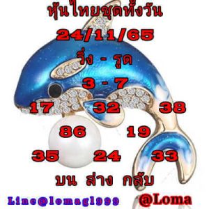 หวยหุ้นวันนี้ 24/11/65ชุดที่1