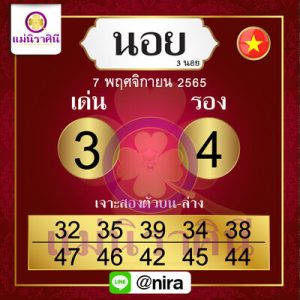 หวยฮานอยวันนี้ 7/11/65 ชุดที่8