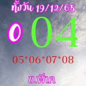 หวยหุ้นวันนี้ 19/12/65 ชุดที่10