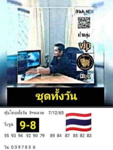 หวยหุ้นวันนี้ 7/12/65 ชุดที่6