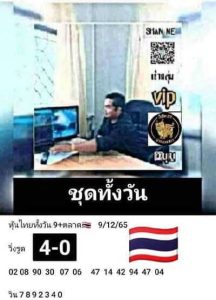 หวยหุ้นวันนี้ 9/12/65 ชุดที่8