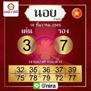 หวยฮานอยวันนี้ 16/12/65 ชุดที่10