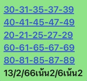 หวยหุ้นวันนี้ 13/2/66 ชุดที่1