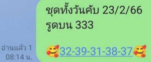 หวยหุ้นวันนี้ 23/2/66 ชุดที่10