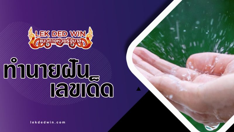 ทำนายฝันว่ากินน้ำฝน-พร้อมเลขเด็ด