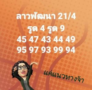 หวยลาววันนี้ 21/4/66 ชุดที่1